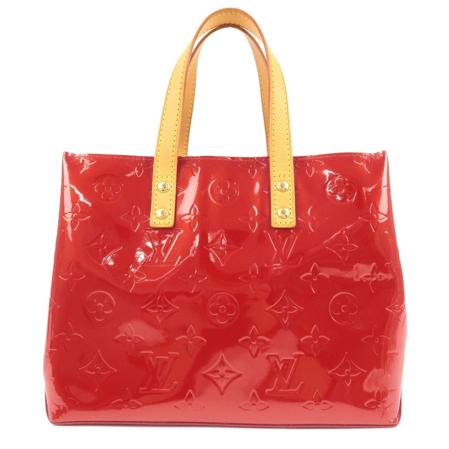 Louis Vuitton Vernis Lead PM Hand Bag Pomme d'Amour M91990