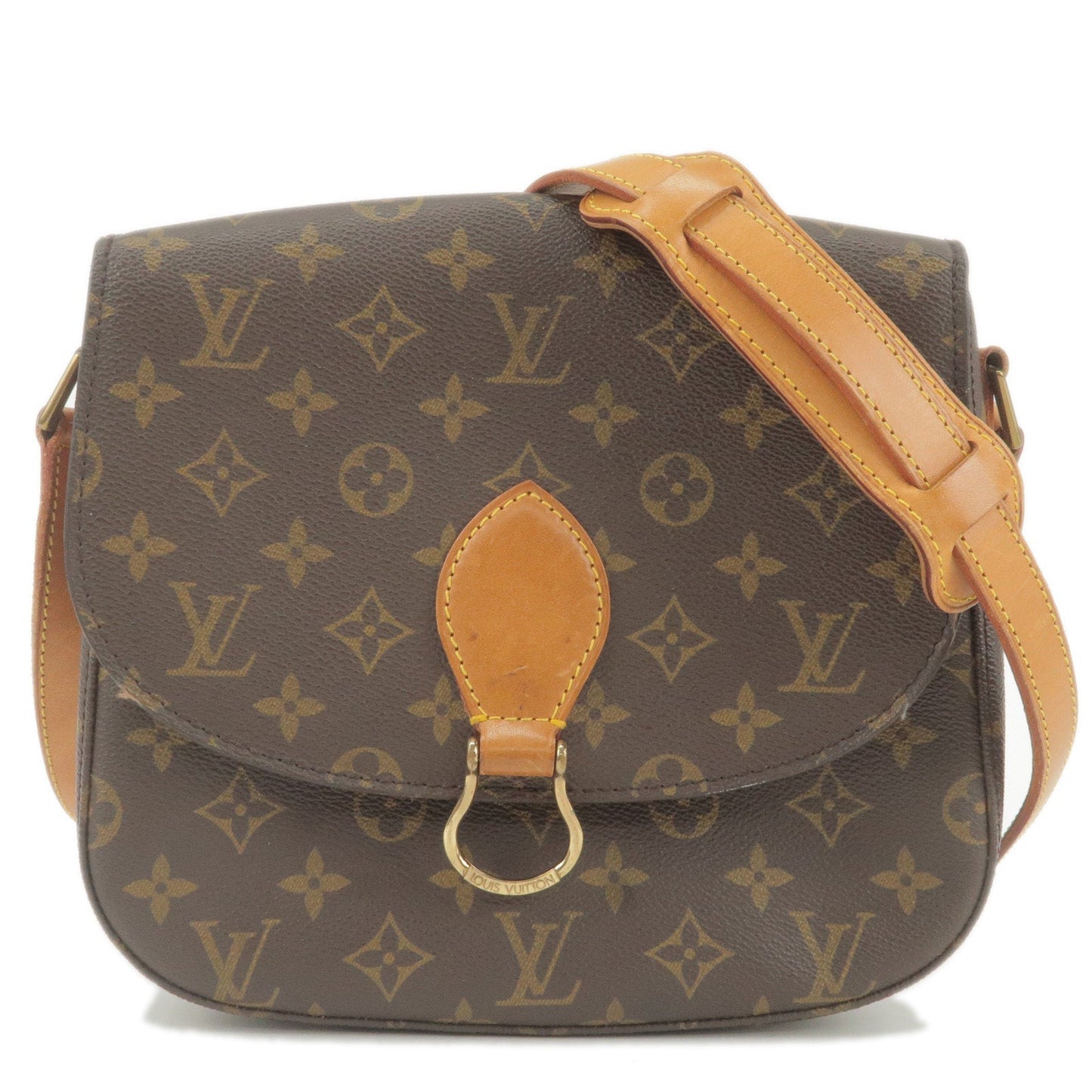 Louis Vuitton Monogram Saint Cloud GM Shoulder Bag Brown M51242