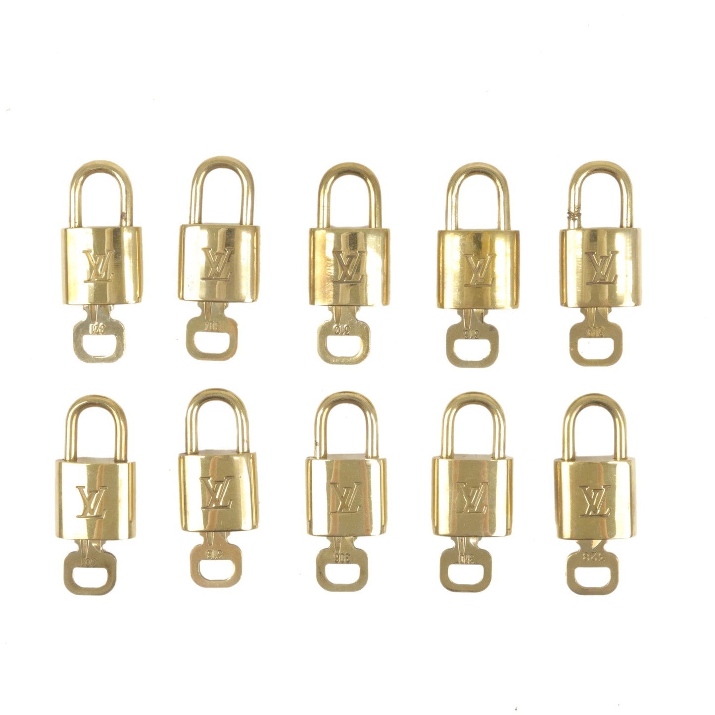 Louis Vuitton Set of 10 Lock & Key Cadena Key Lock