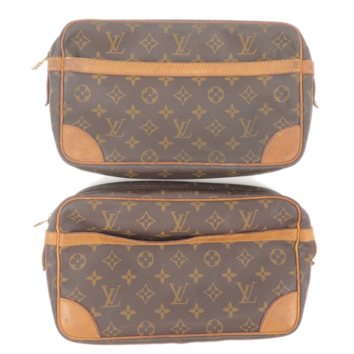 Louis Vuitton Monogram Set of 2 Compiegne 28 Pouch Bag M51845