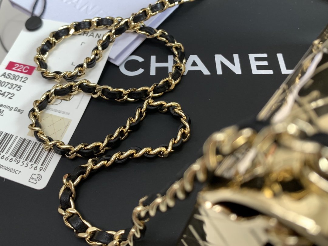 CHL Evening GlamIap Small Gold Bag For Women 12cm/4.5in