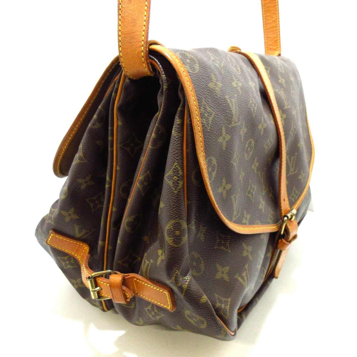 Louis Vuitton Saumur 35 Canvas Shoulder Bag ()