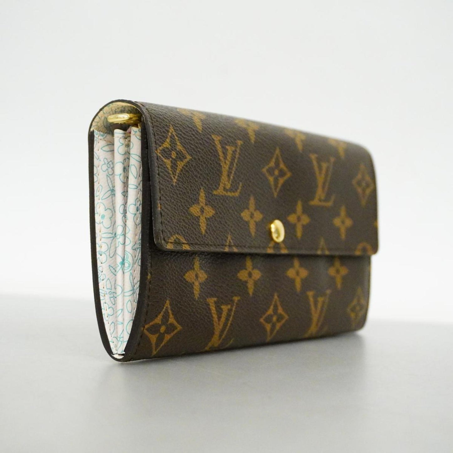 Louis Vuitton Portefeuille Sarah Canvas Wallet ()
