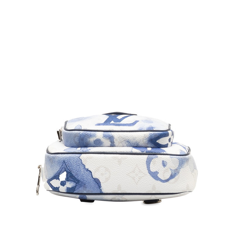 Louis Vuitton Monogram Water Color Offset Shoulder Bag M45763 Blue White PVC Leather Louis Vuitton