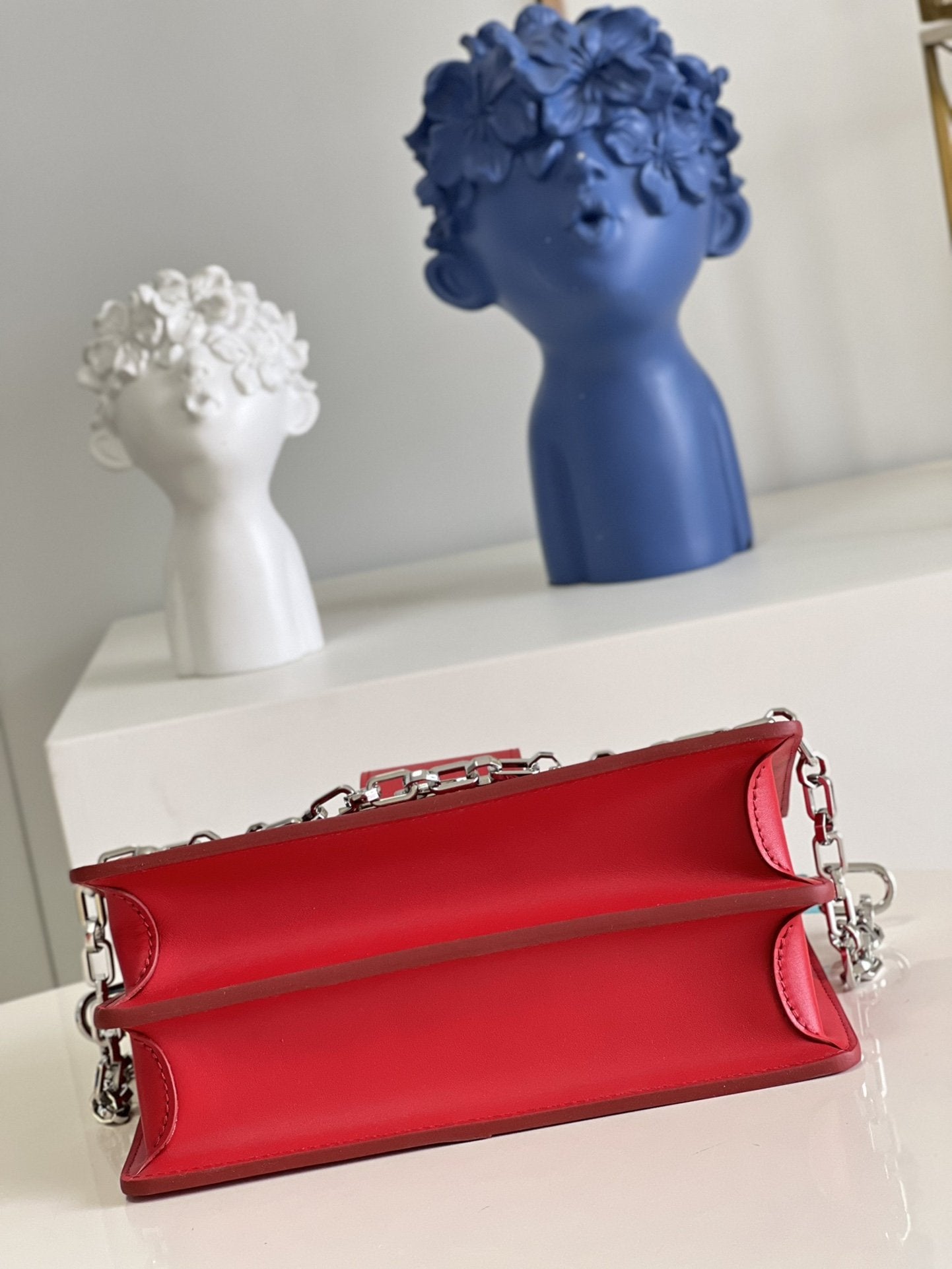 LV Mini Dauphine Bags By Nicolas Ghesquière With Monogram LaGLAMI Red For Women 20cm LV M20359