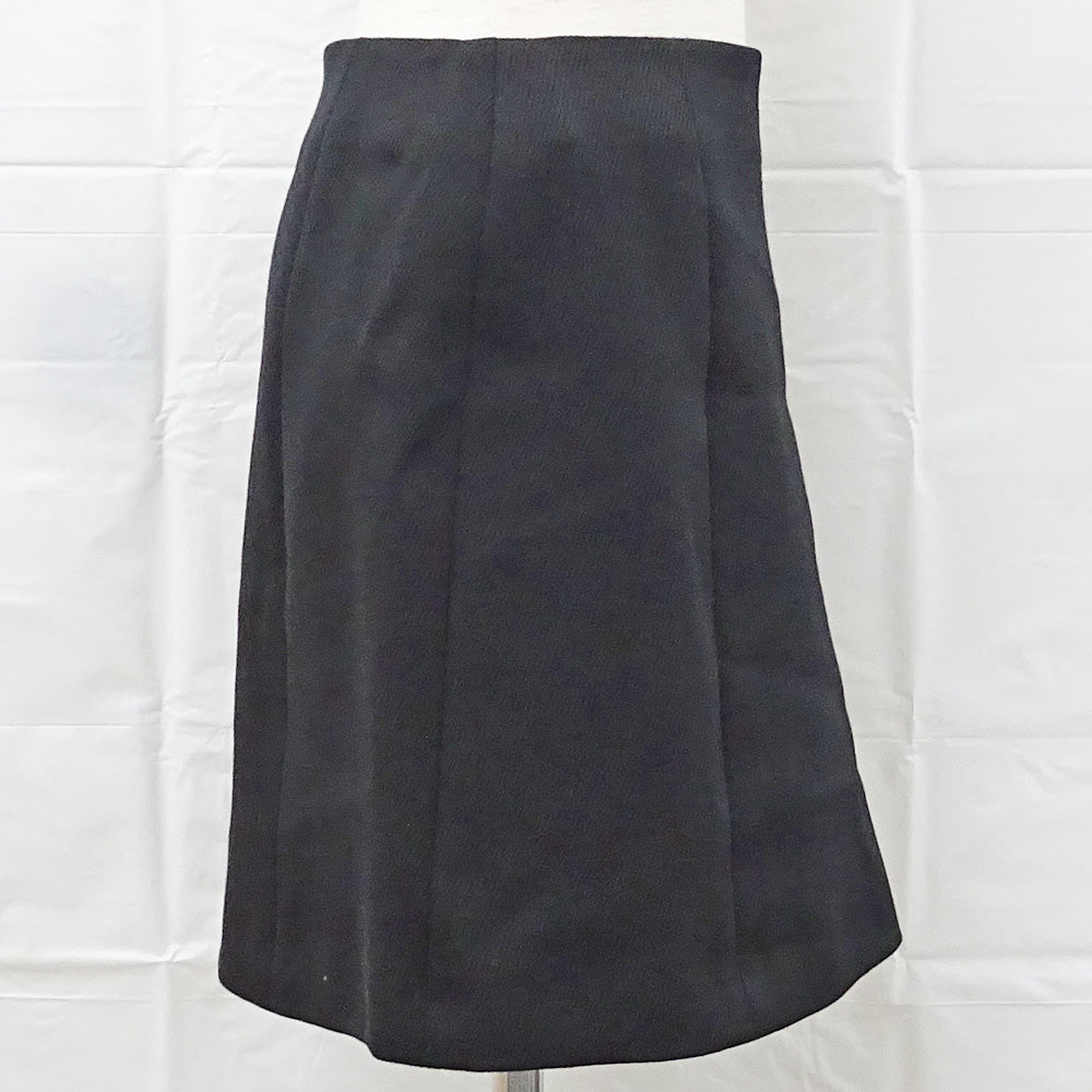 Louis Vuitton Shirt RW122A 36 Black Wool Cashmere French Clothes Women's Women's Wedding