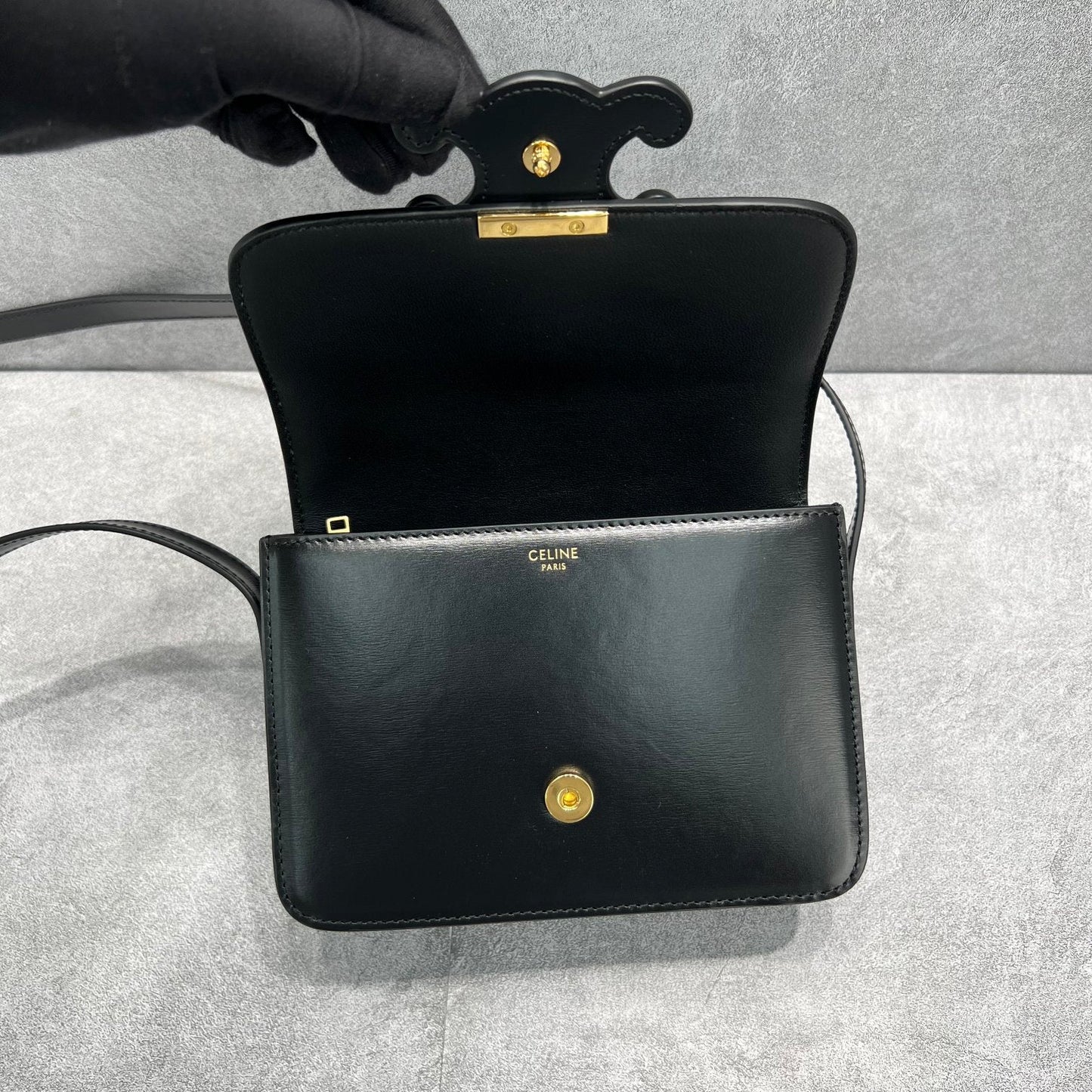 GLAMI Classique Cuir Triomphe Bag Black For Women 9in/22cmÂÂ