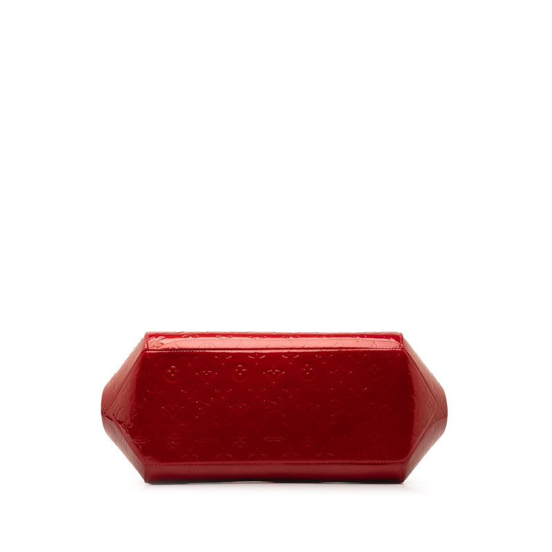 Louis Vuitton Monogram Vernis Sherwood GM Shoulder Bag M91490 Pompadour Red Emalje Patent Leather Louis Vuitton
