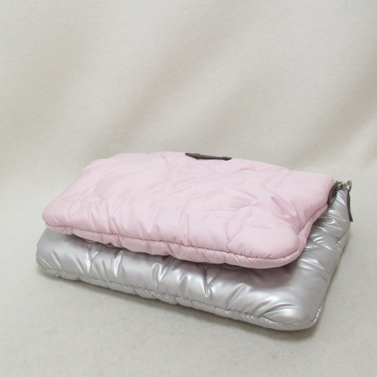 Louis Vuitton Louis Vuitton Maxime Multicolor Pochette Accessoires Shoulder Bag Shoulder Bag PVC Coated Canvas Recycled Nylon Silver / Pink M21056