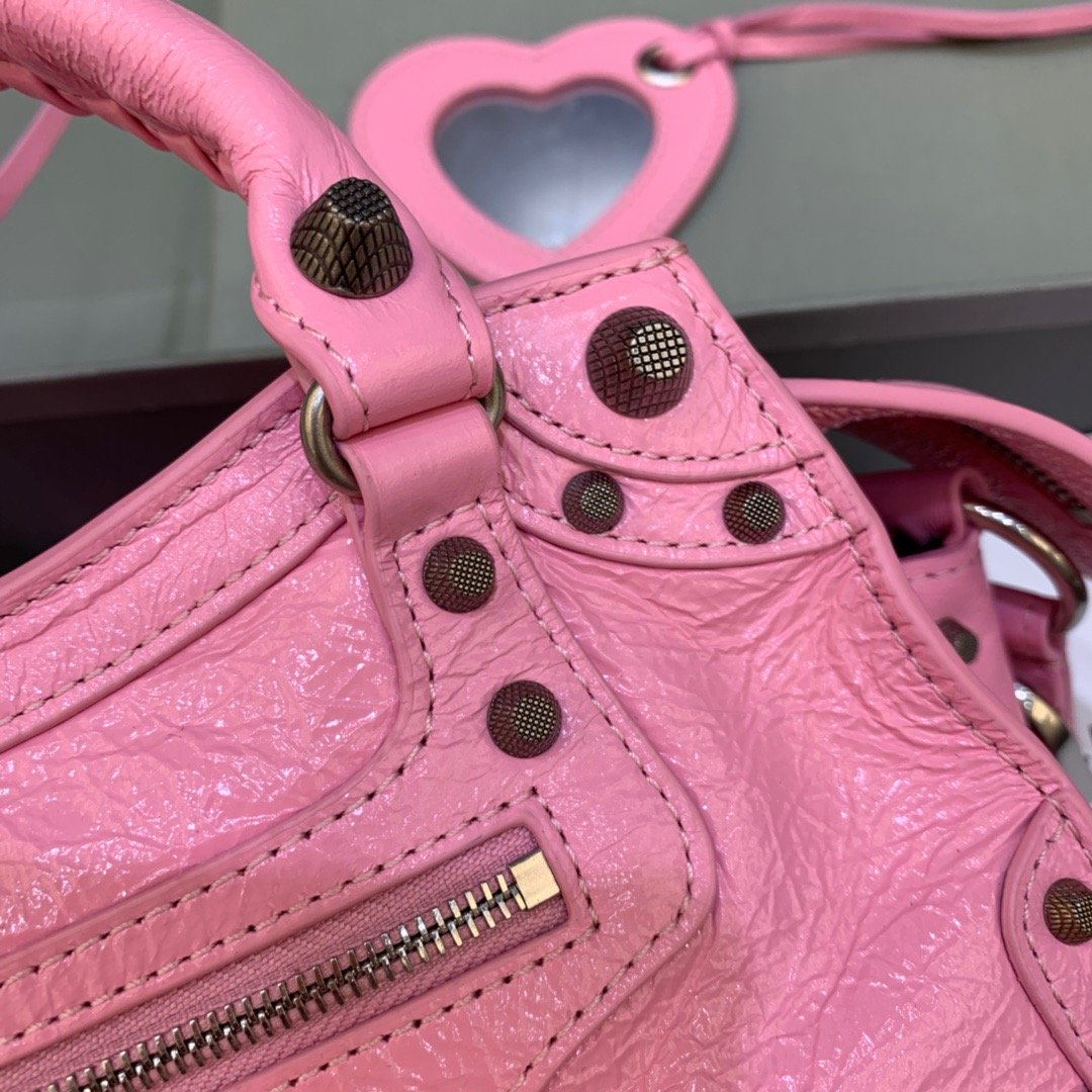 Balen Neo Cagole XS Handbag In Pink, For Women, Bags 10.2in/26cm 700940210B05812