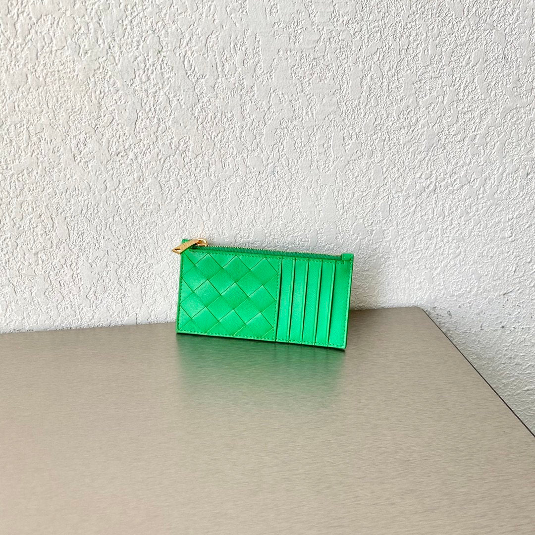 GLAMI Zipped Card Case Green, For Women, Women’s Bags 5.5in/14cm 666939VCPP33722