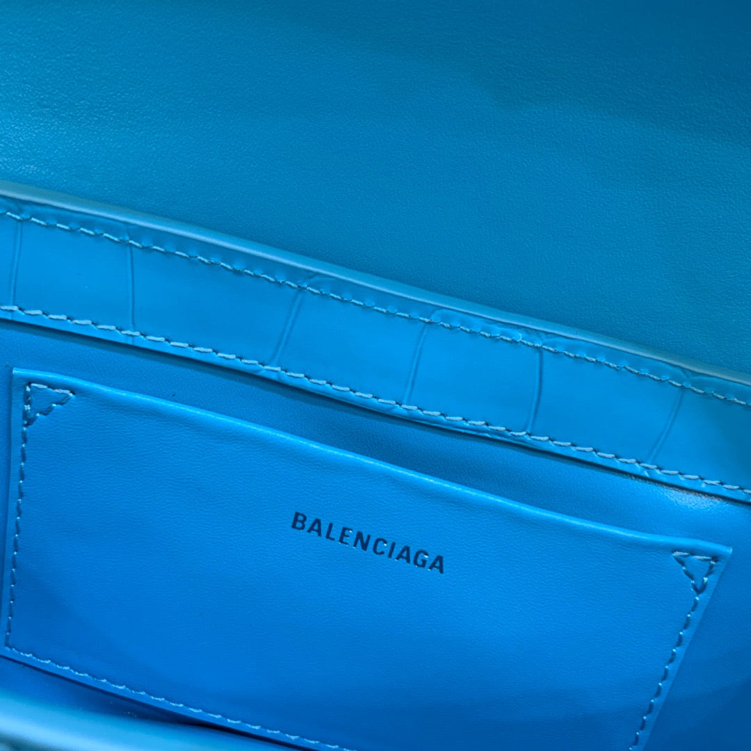 Balen XX Small GlamIap Bag Box Blue, For Women, Bags 10.6in/27cm 6956452108Y4624