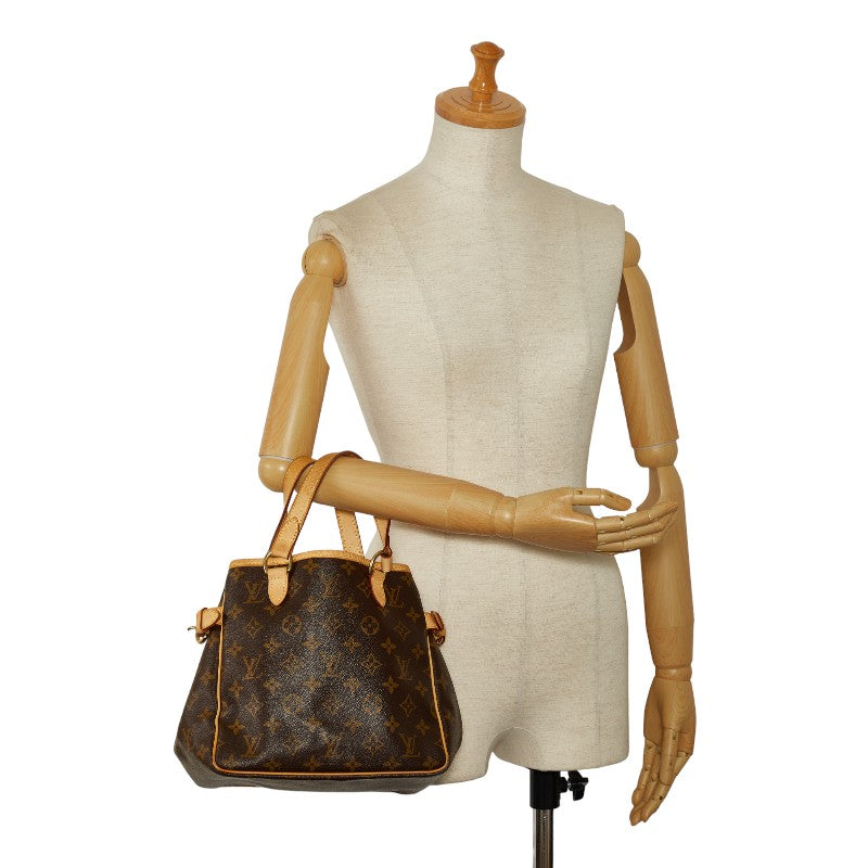 Louis Vuitton Monogram Batignol Handbag M51156 Brown PVC Leather Louis Vuitton