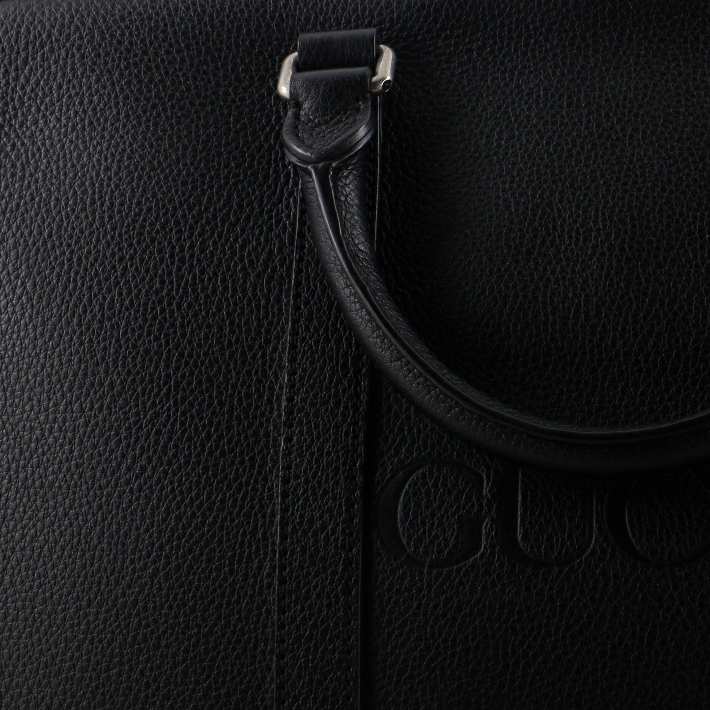 Logo Briefcase Leather Medium