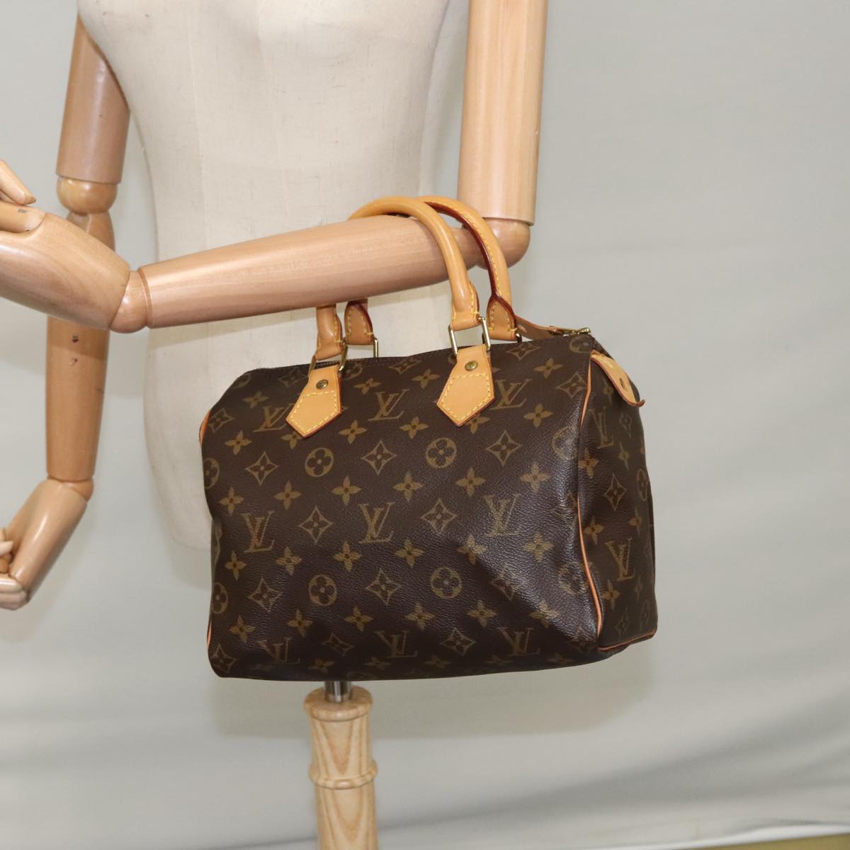 LOUIS VUITTON Monogram Speedy 25 Hand Bag M41528 LV 101348