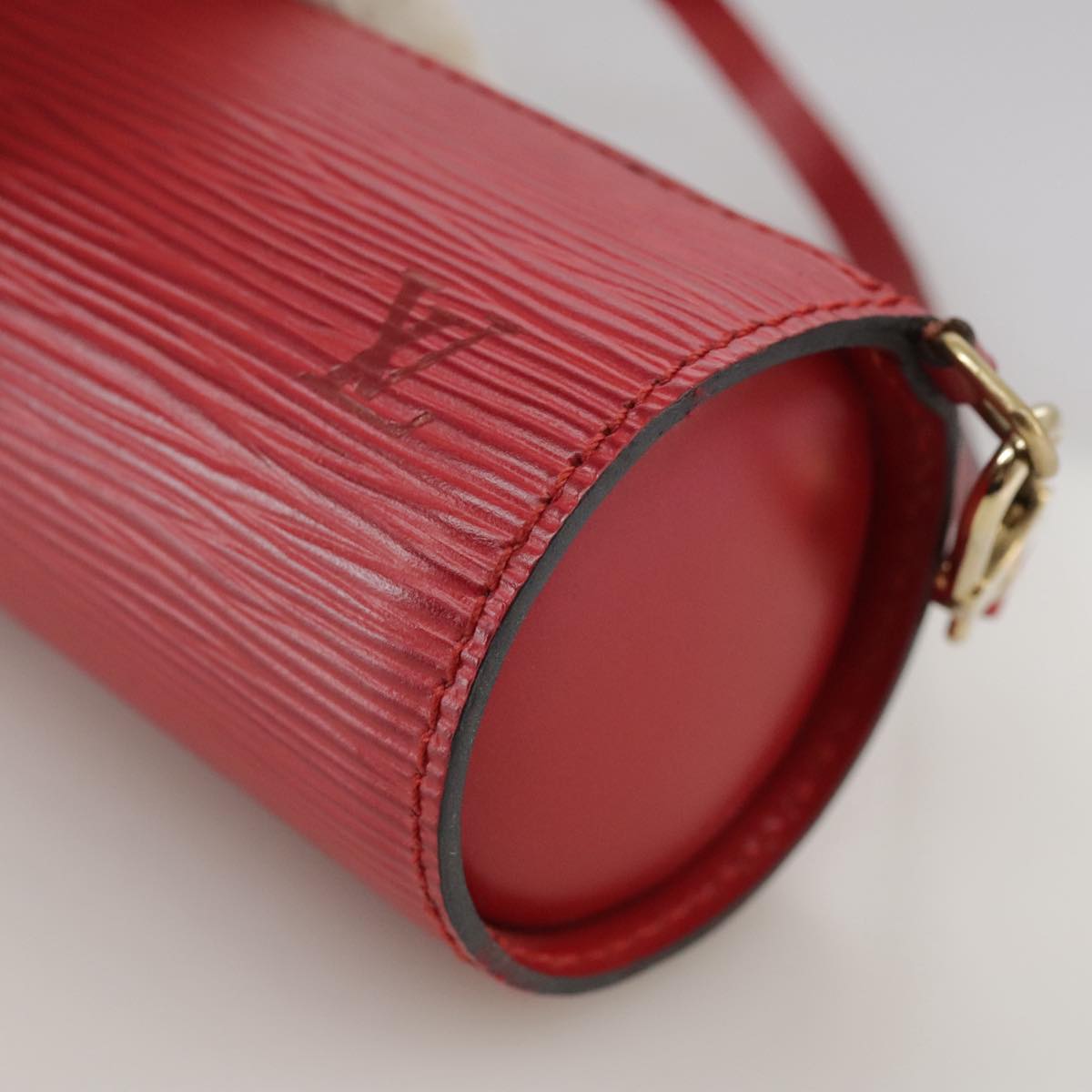 LOUIS VUITTON Epi Soufflot Pouch Accessory Pouch Red LV 102711