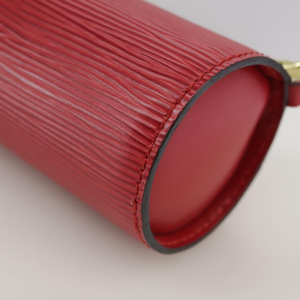 LOUIS VUITTON Epi Soufflot Pouch Accessory Pouch Red LV 102711