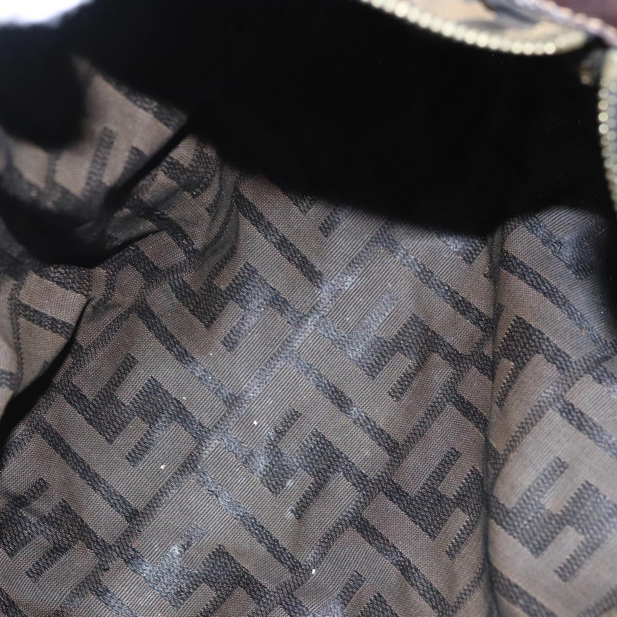 FENDI Zucca Canvas Bag 2Set Brown 103308