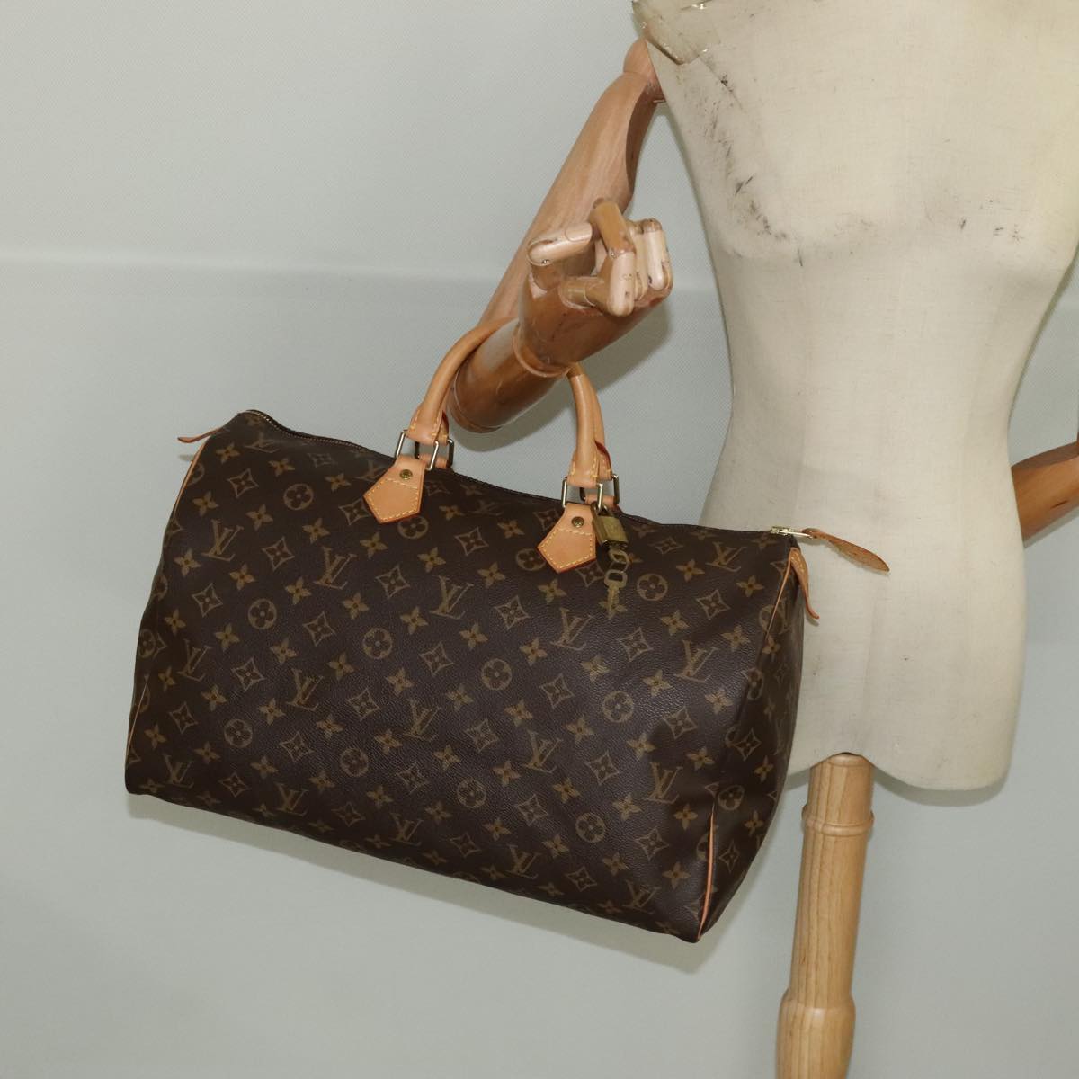 LOUIS VUITTON Monogram Speedy 40 Hand Bag M41522 LV 103368A