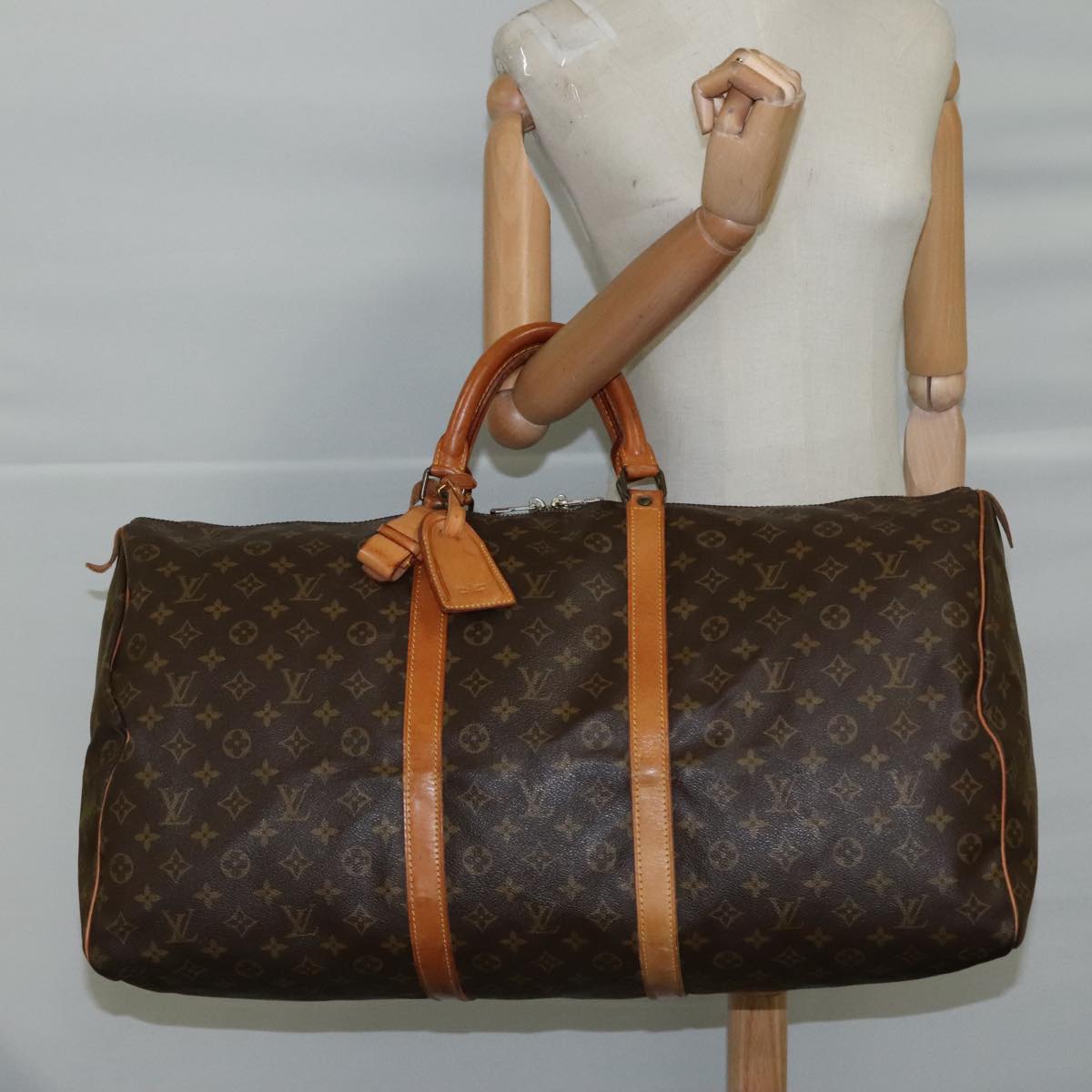 LOUIS VUITTON Monogram Keepall 60 Boston Bag M41422 LV 103507