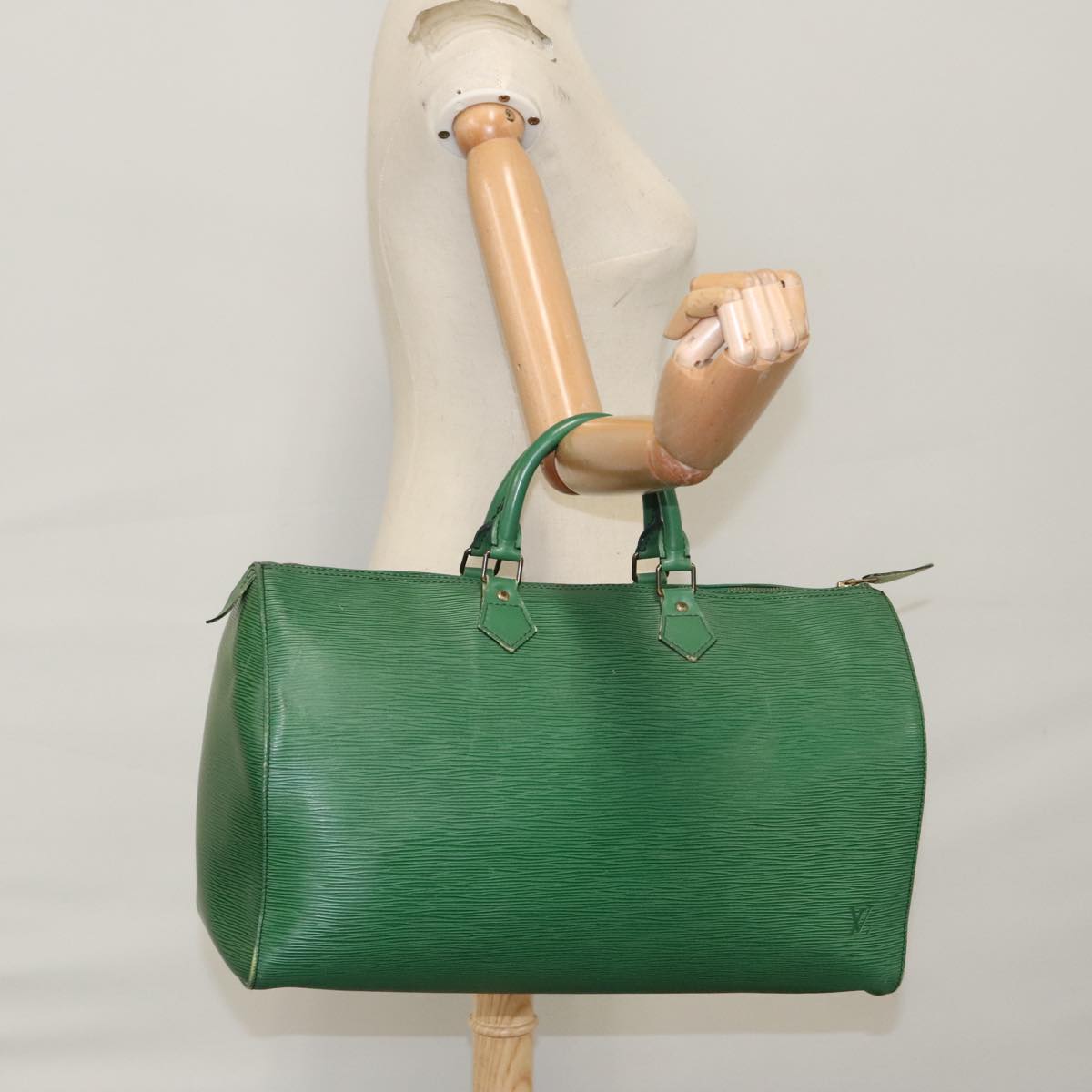 LOUIS VUITTON Epi Speedy 40 Hand Bag Green M42984 LV 103924