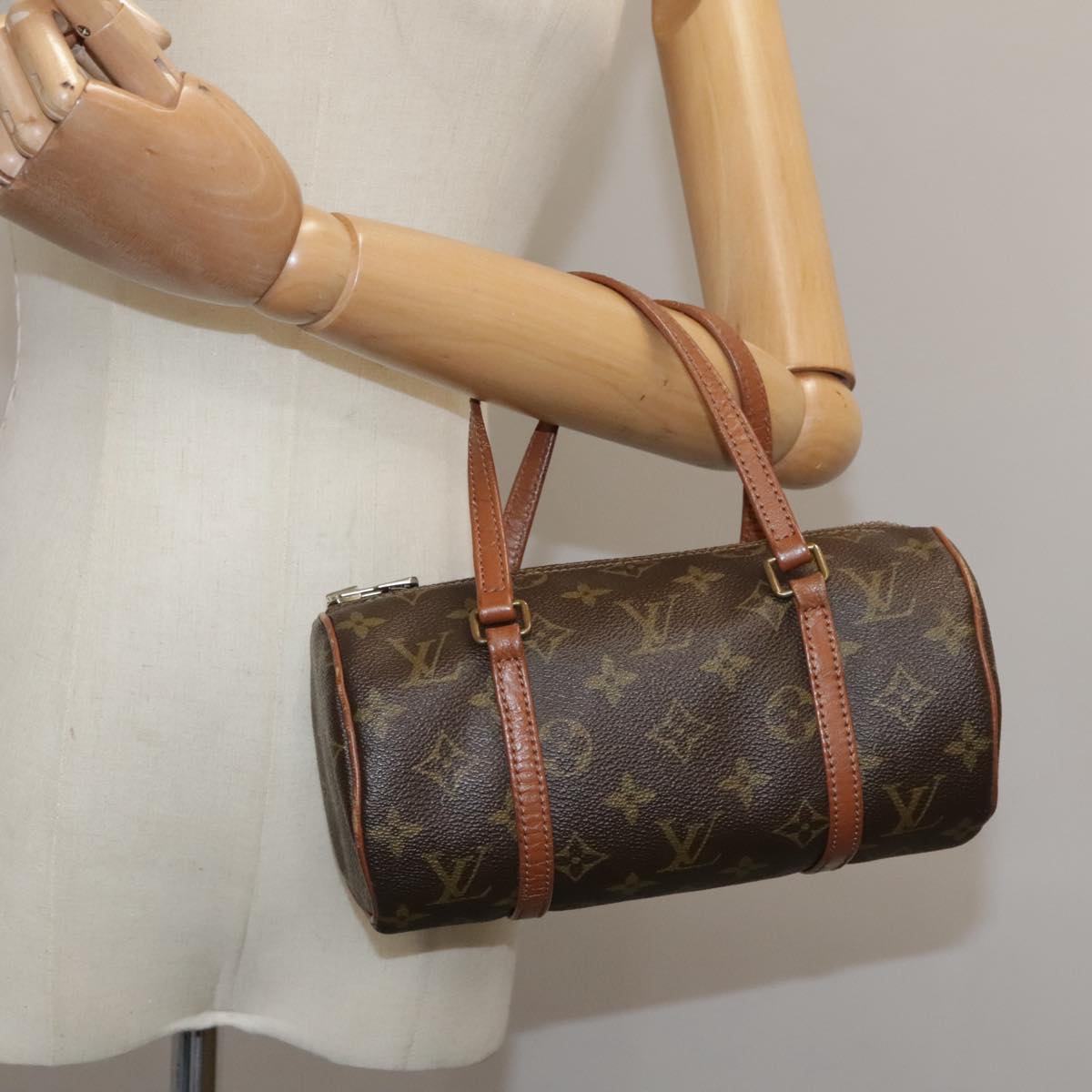 LOUIS VUITTON Monogram Papillon 19 Hand Bag M51389 LV 104061