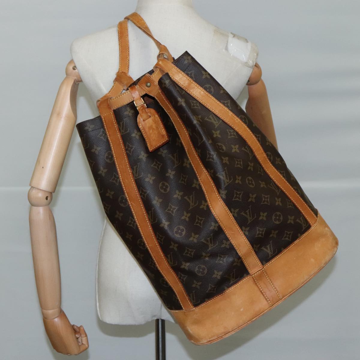 LOUIS VUITTON Monogram Randonnee GM Shoulder Bag M42244 LV 104213