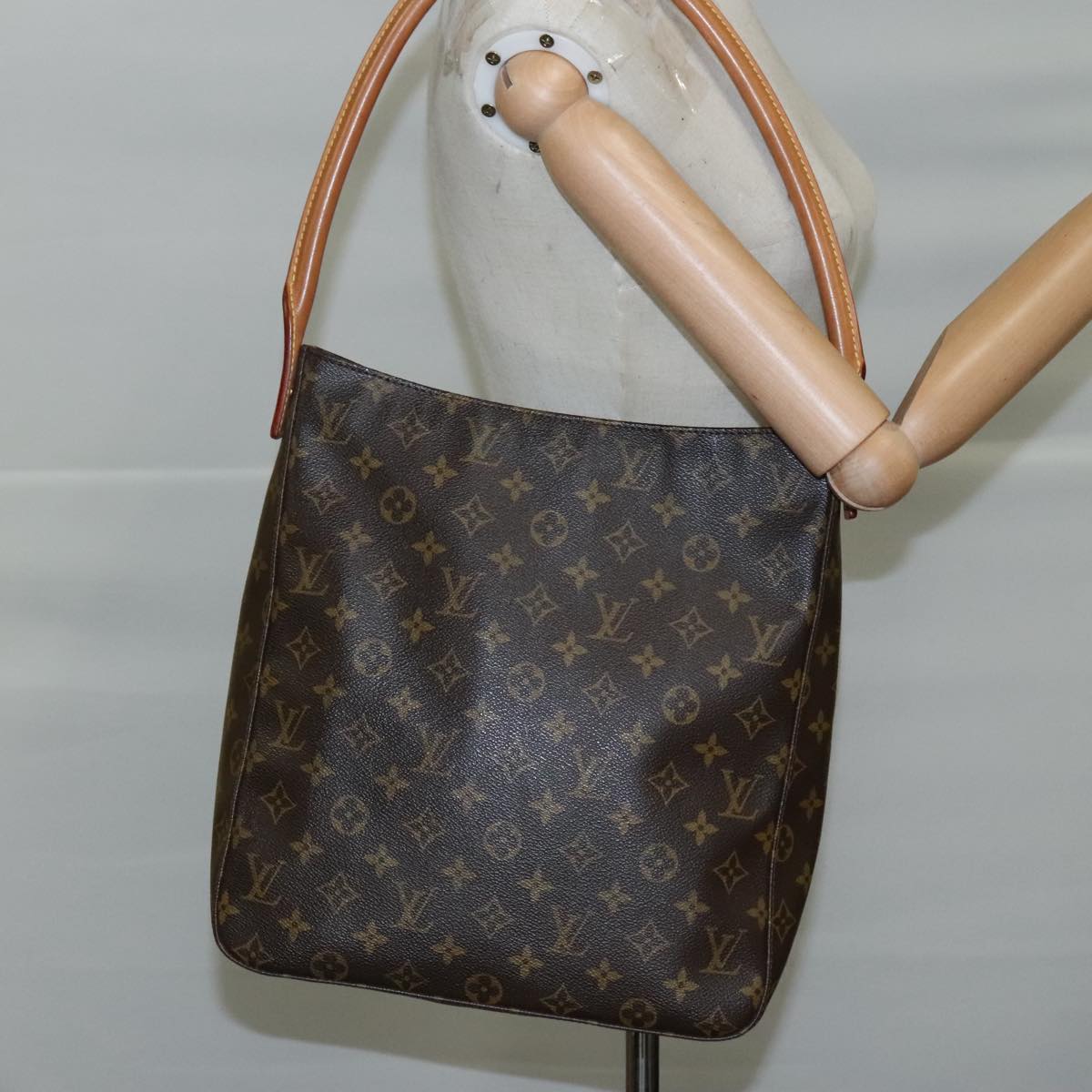 LOUIS VUITTON Monogram Looping GM Shoulder Bag M51145 LV 104214