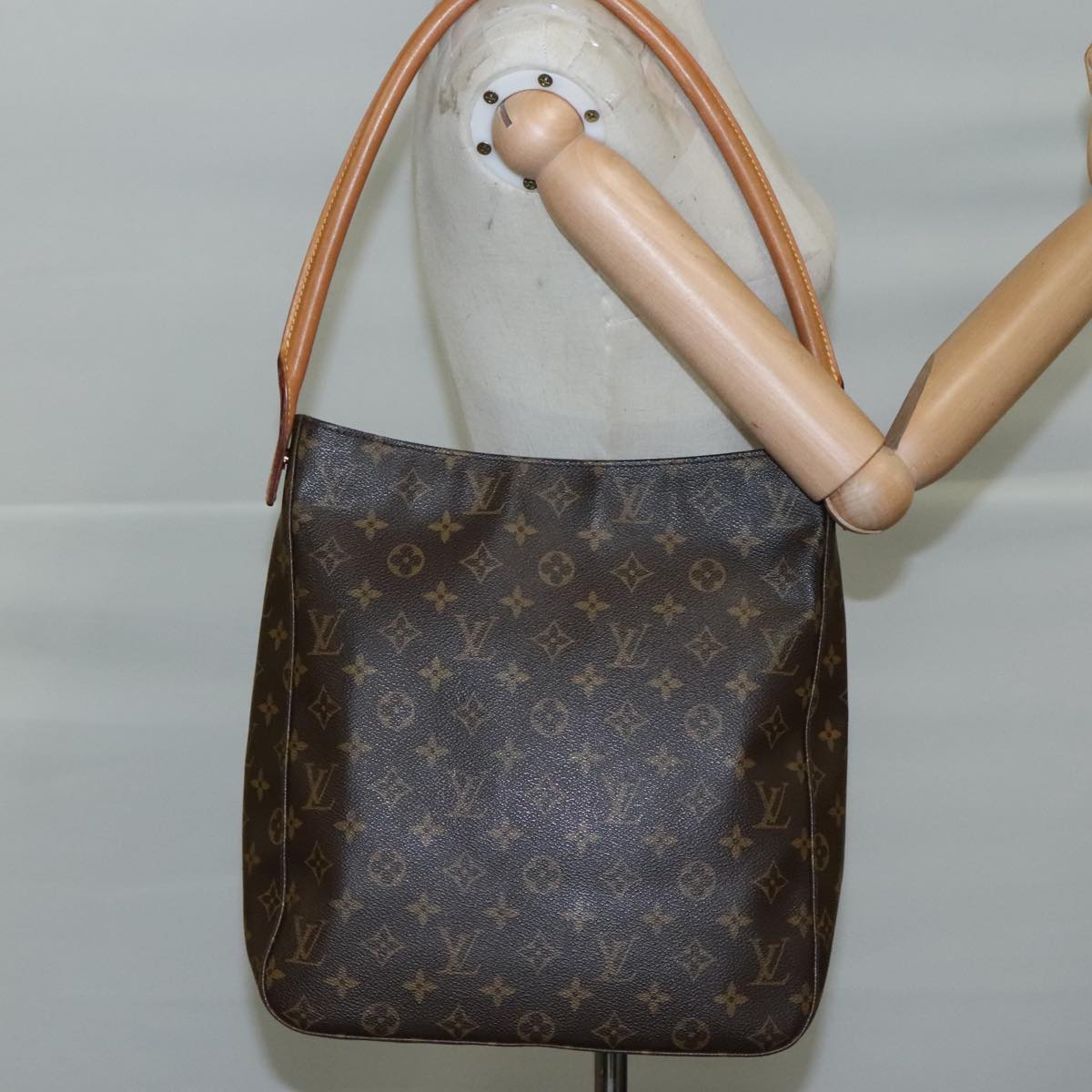 LOUIS VUITTON Monogram Looping GM Shoulder Bag M51145 LV 104300