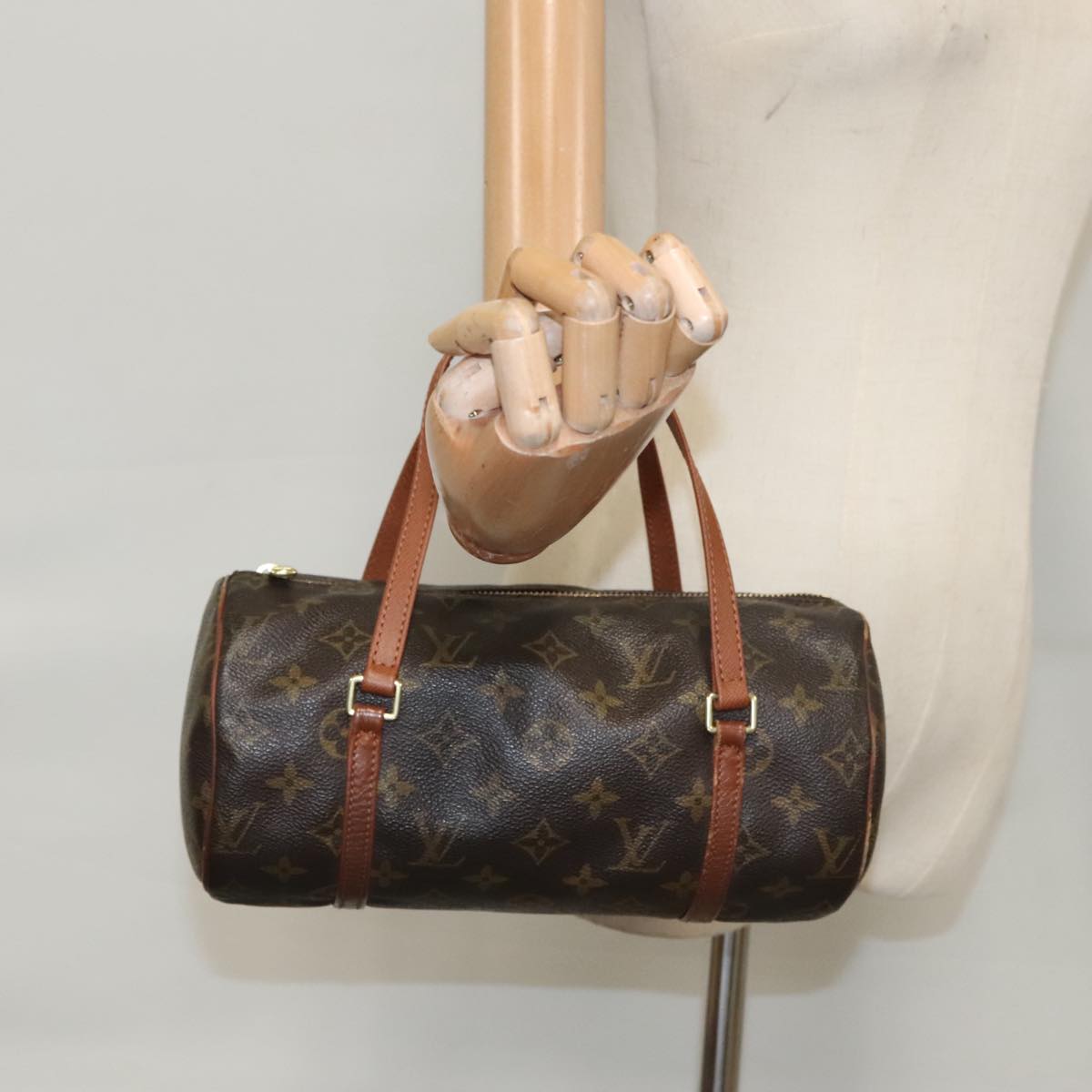 LOUIS VUITTON Monogram Papillon 26 Hand Bag M51386 LV 104392