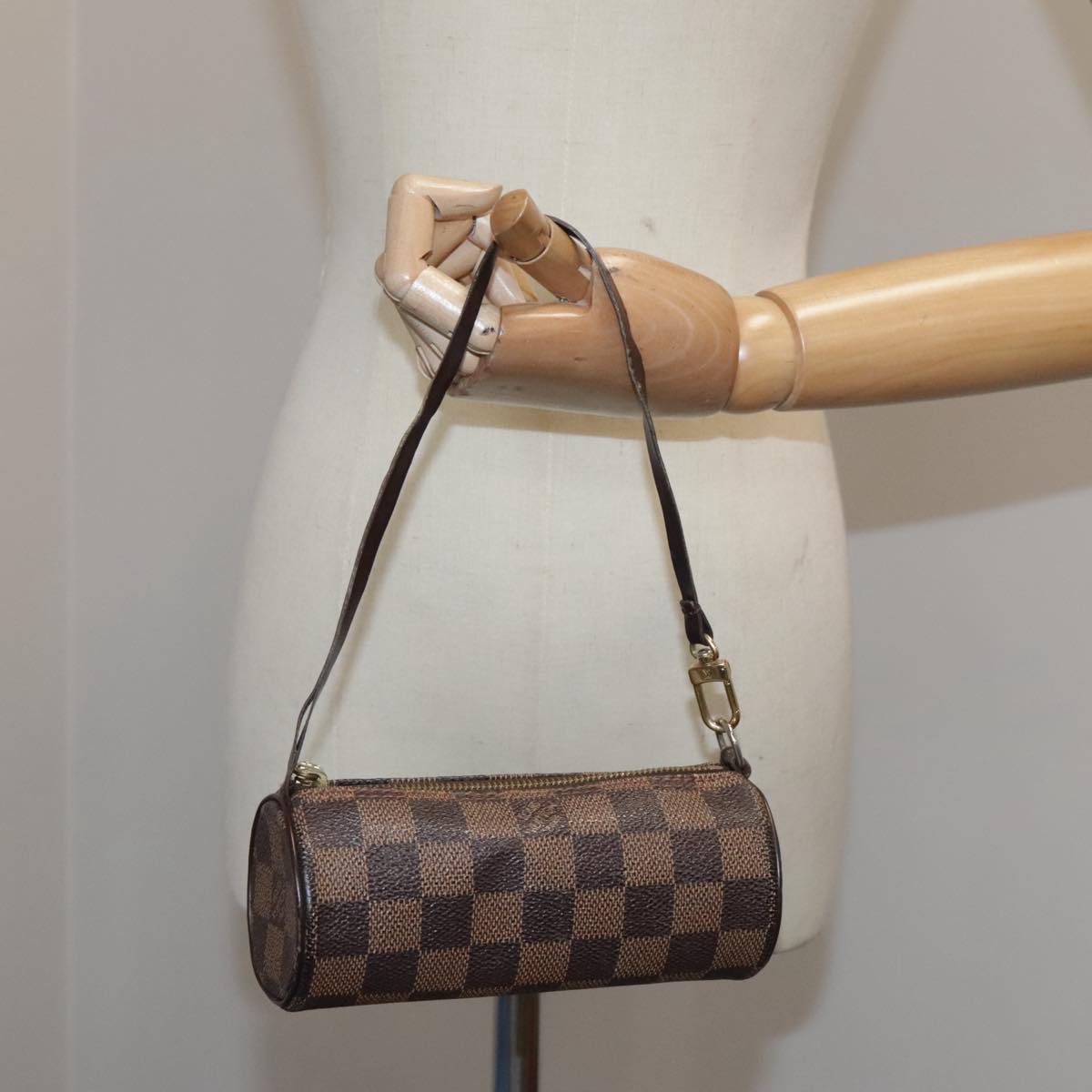 LOUIS VUITTON Damier Ebene Papillon Pouch LV 106117