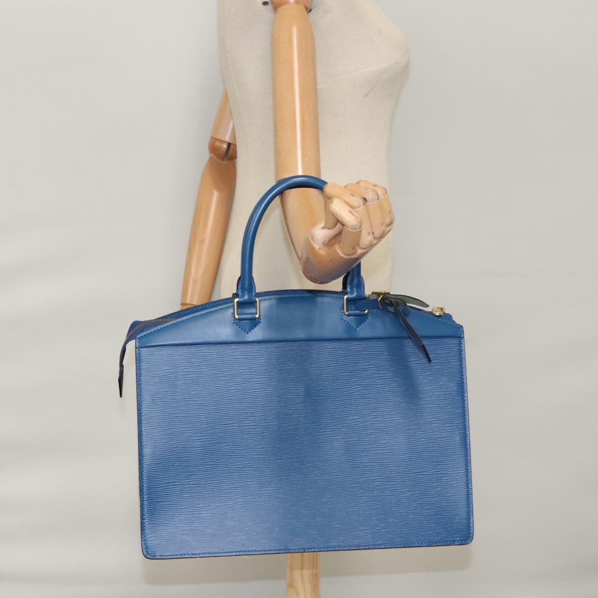 LOUIS VUITTON Epi Riviera Hand Bag Blue M48185 LV 106146