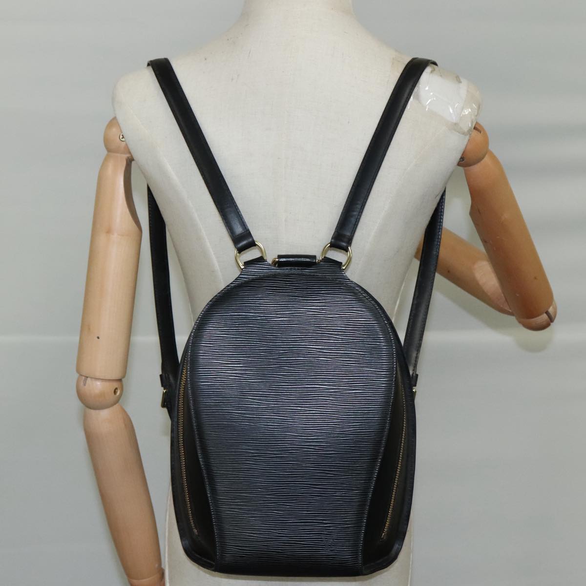 LOUIS VUITTON Epi Mabillon Backpack Black M52232 LV 107073