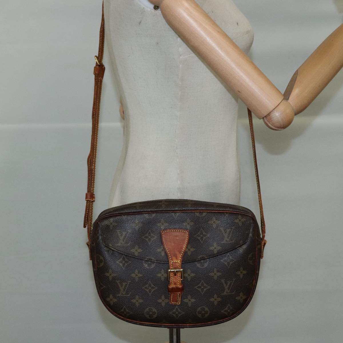 LOUIS VUITTON Monogram Jeune Fille MM Shoulder Bag M51226 LV 107137