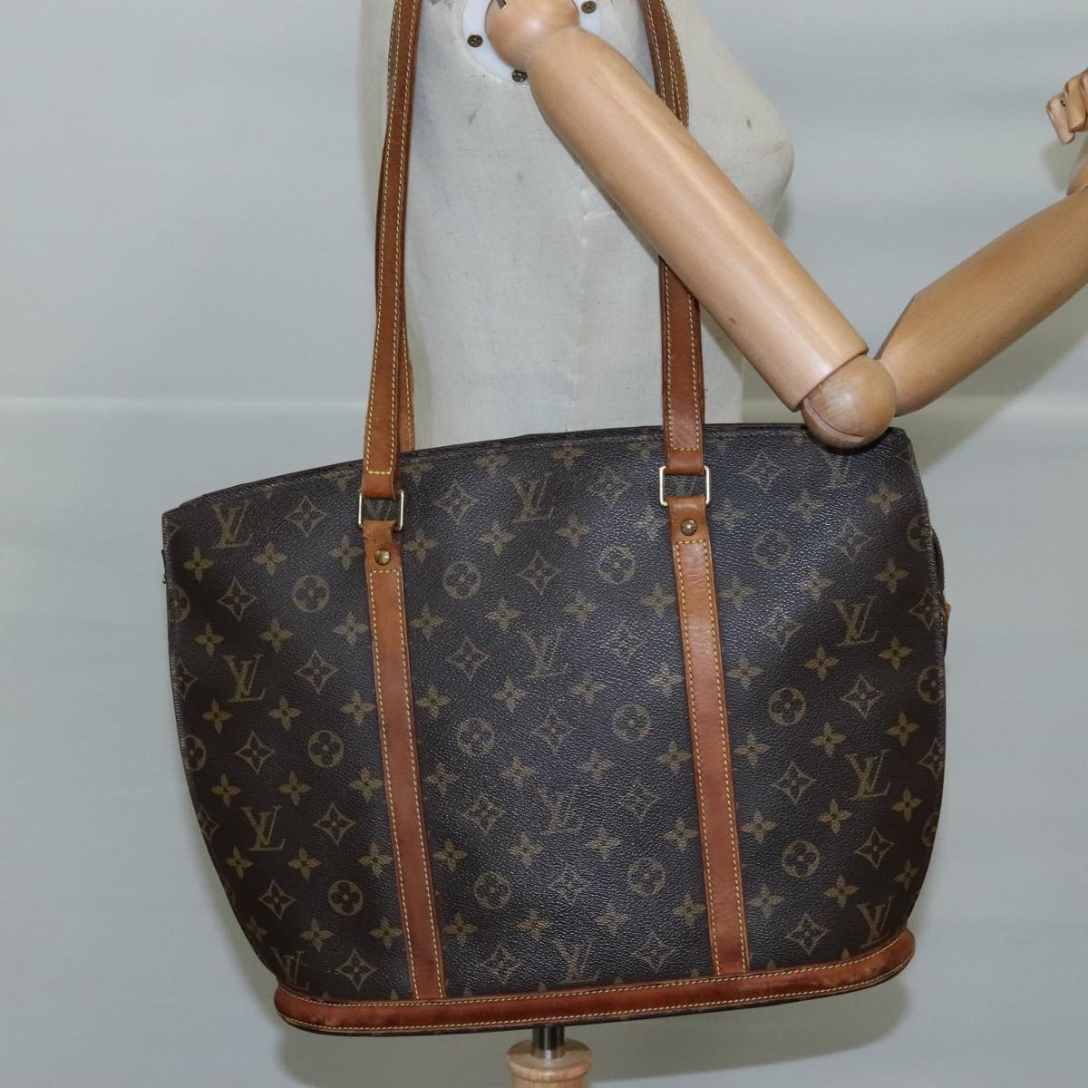 LOUIS VUITTON Monogram Babylone Tote Bag M51102 LV 107161