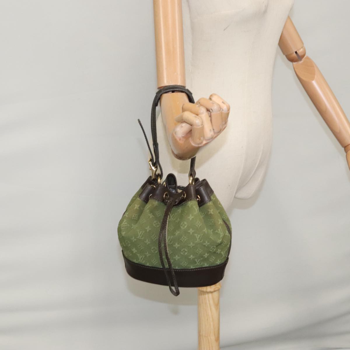 LOUIS VUITTON Monogram Mini Noelie Tote Bag TST khaki M92688 LV 107187