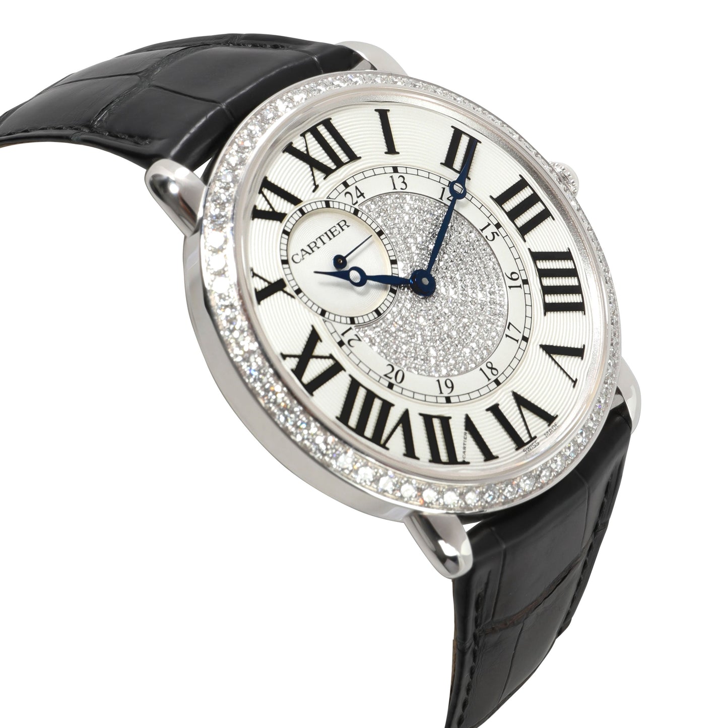 CARTIER Ronde Louis WR007004 Unisex Watch in 18kt White Gold