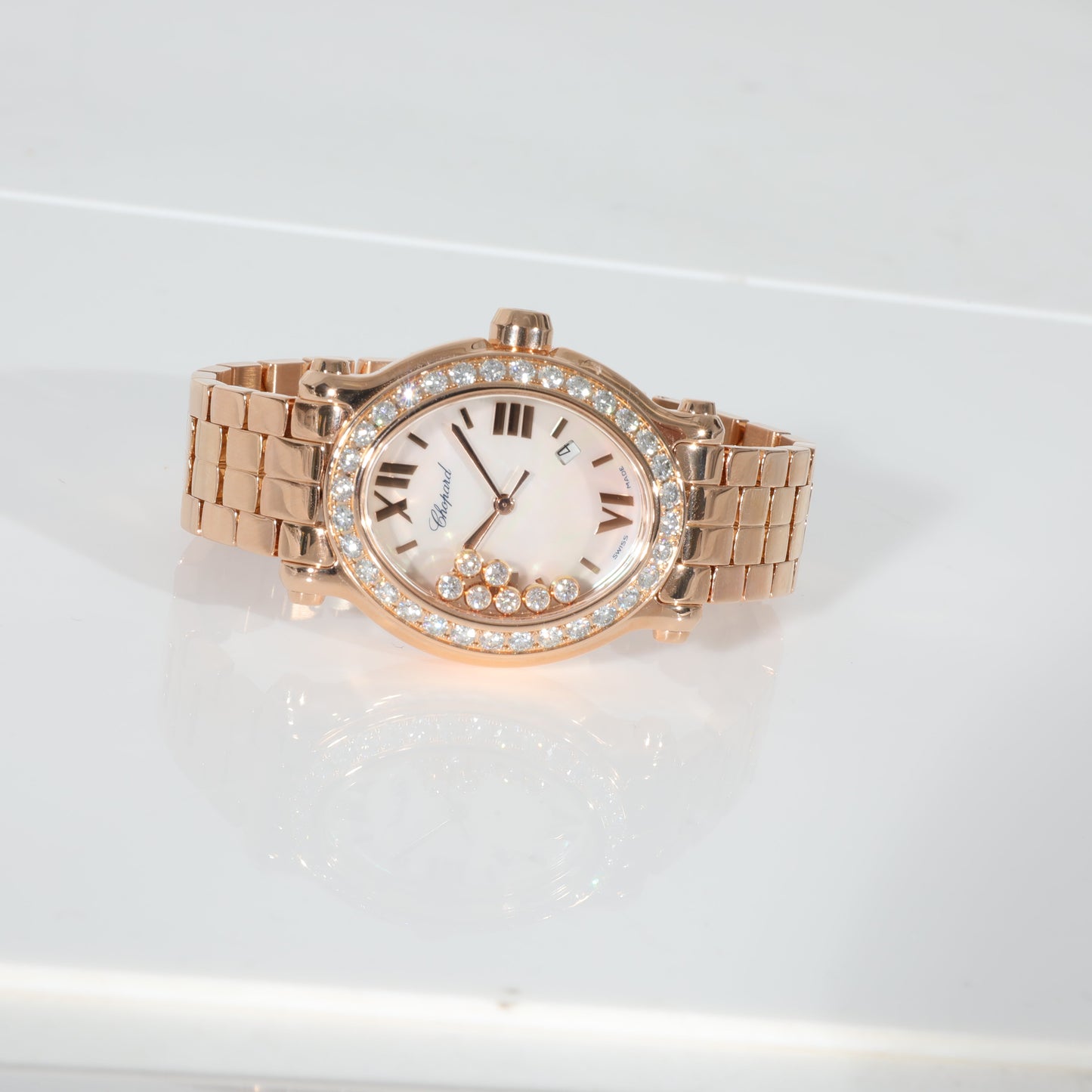 CHOPARD Happy Sport 275350-5004 Women's Watch in 18kt Rose Gold