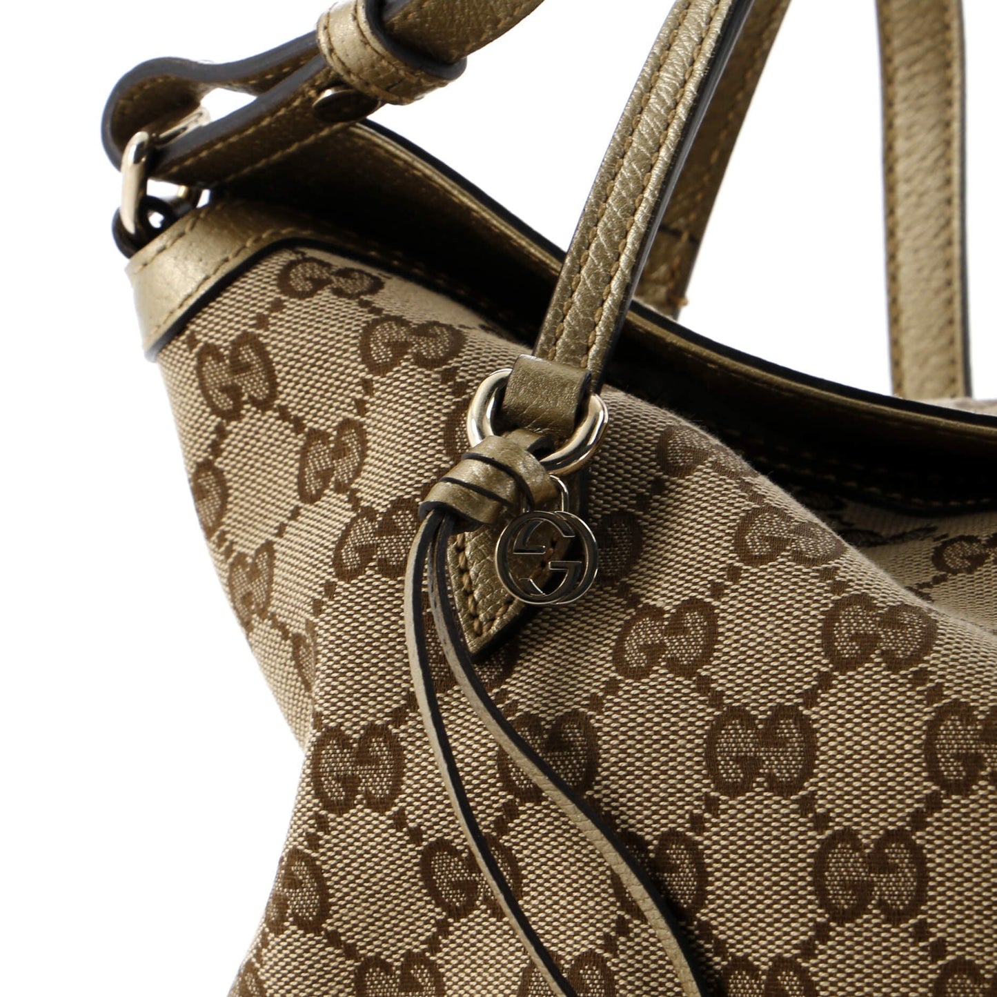 Bree Convertible Top Handle Bag GG Canvas with Leather Medium