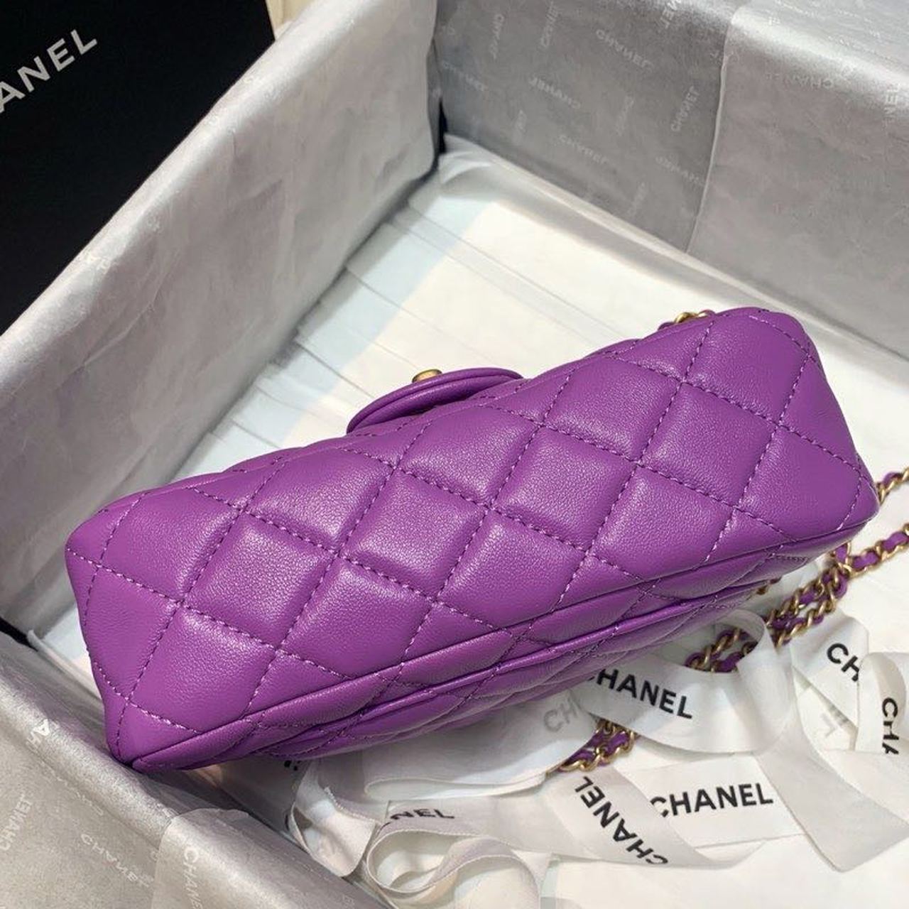 CHLGlamIap Bag With CHLBall On Strap Purple For Women Handbags, Shoulder And Crossbody Bags 7.8in/20cm AS1787