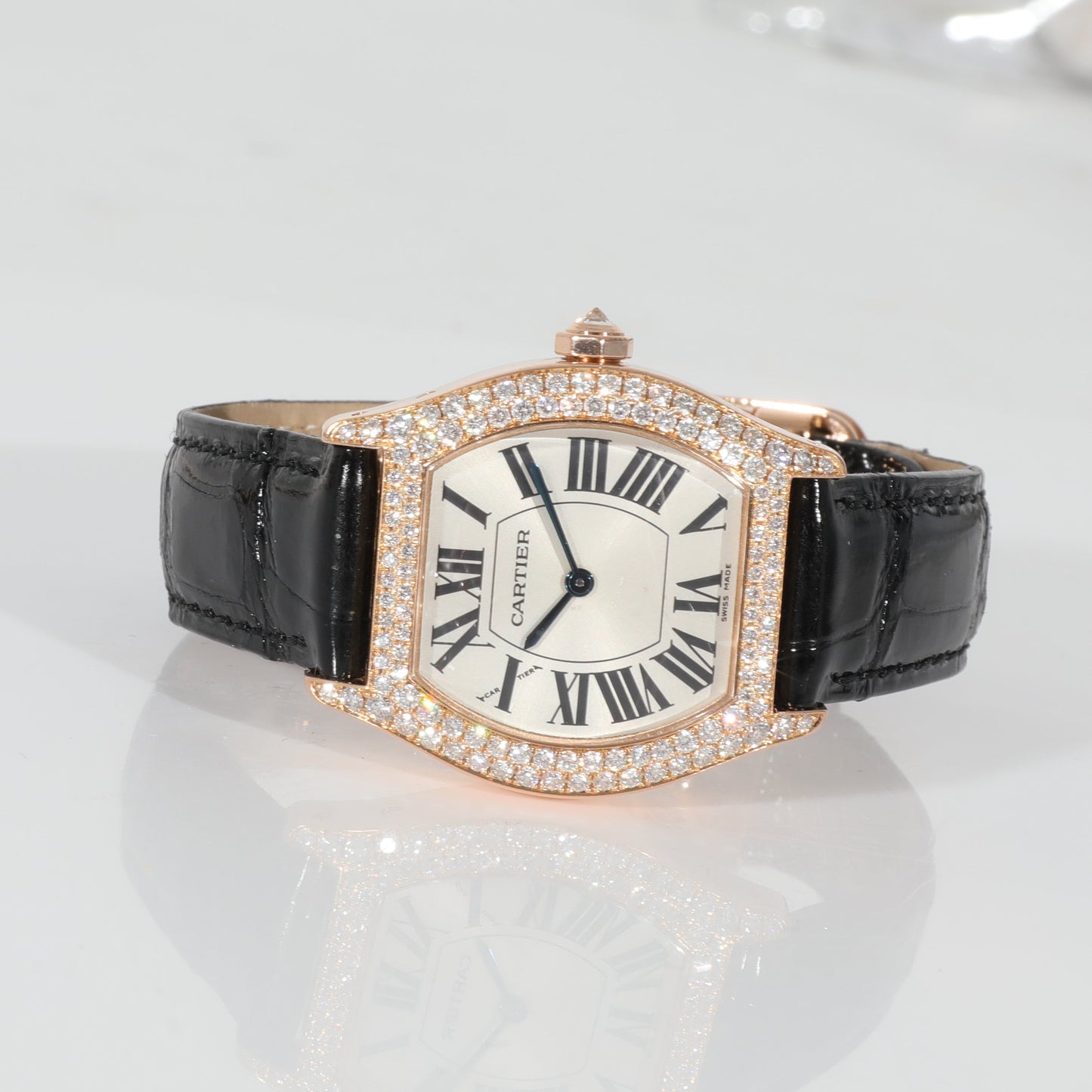 CARTIER Tortue WA503751 Women's Watch in 18kt Rose Gold