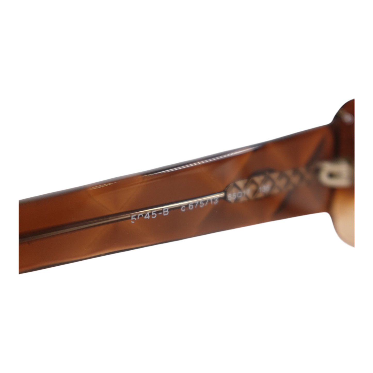 Chanel Brown Rectangular Sunglasses
