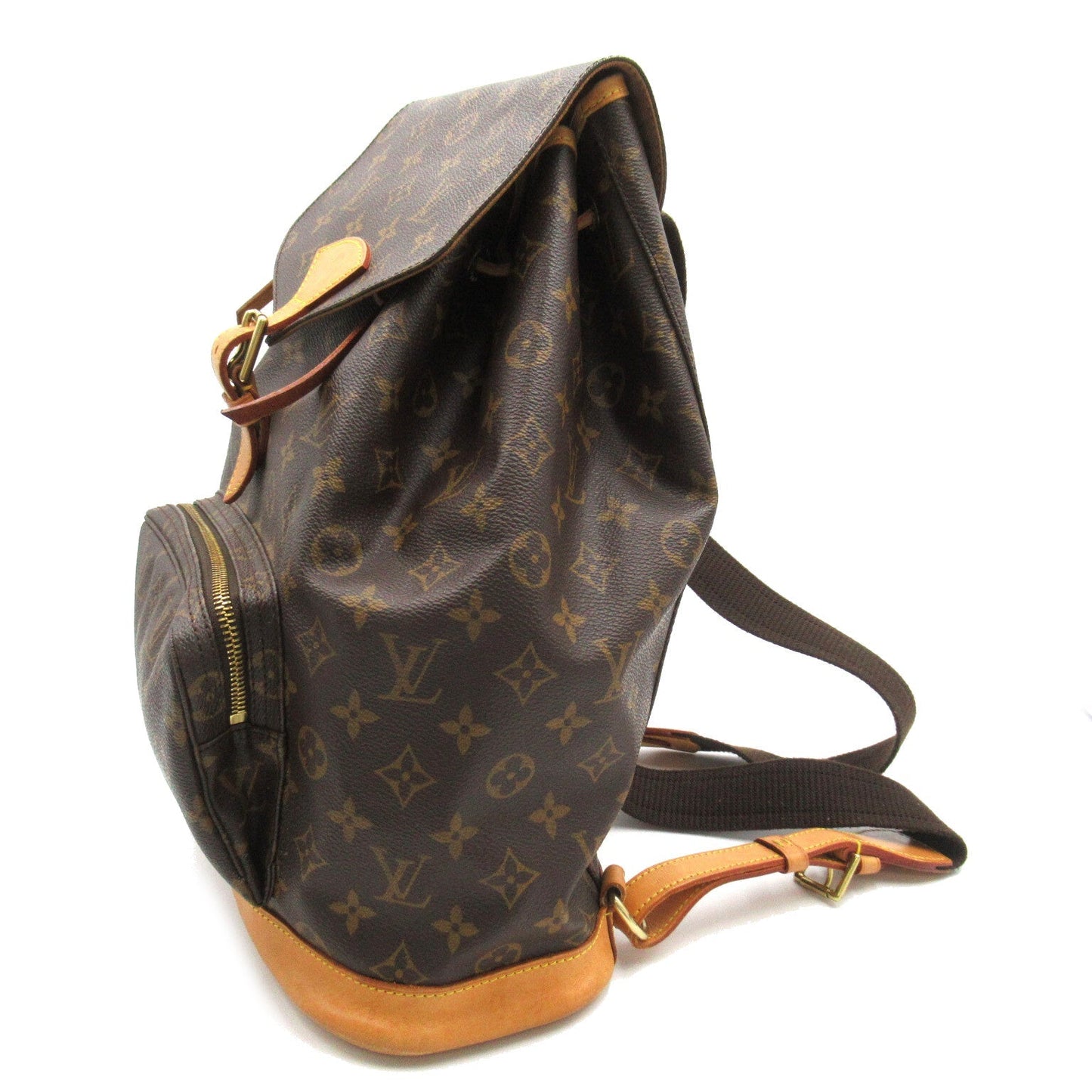 Louis Vuitton Montréal GM Rucksack Rucksack Rucksack Rucksack Bag PVC Canvas Monogram Brown M51135