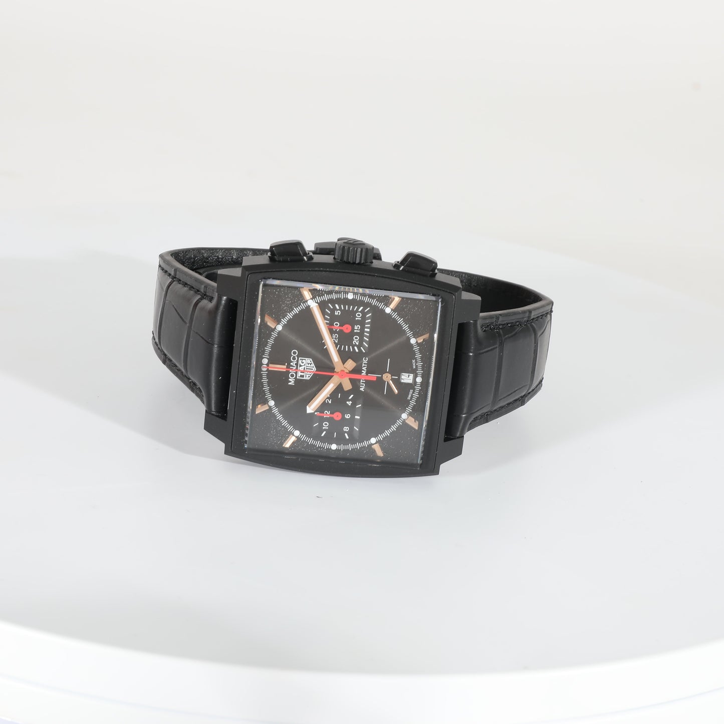 TAG HEUER Monaco Dark Lord" CBL2180.FC6497 Men's Watch in Titanium"