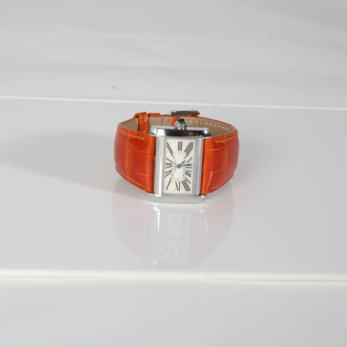 CARTIER Tank Divan de W6300255 Women's Watch in Stainless Steel