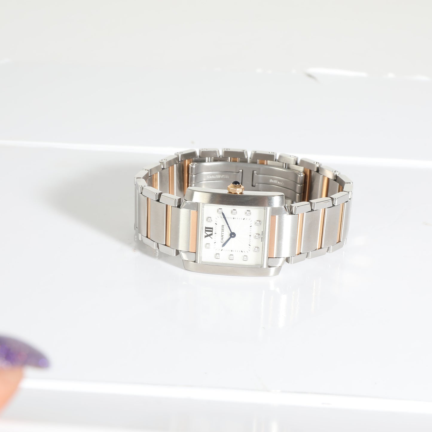 CARTIER Tank Francaise de WE110004 Unisex Watch in 18kt Stainless Steel/