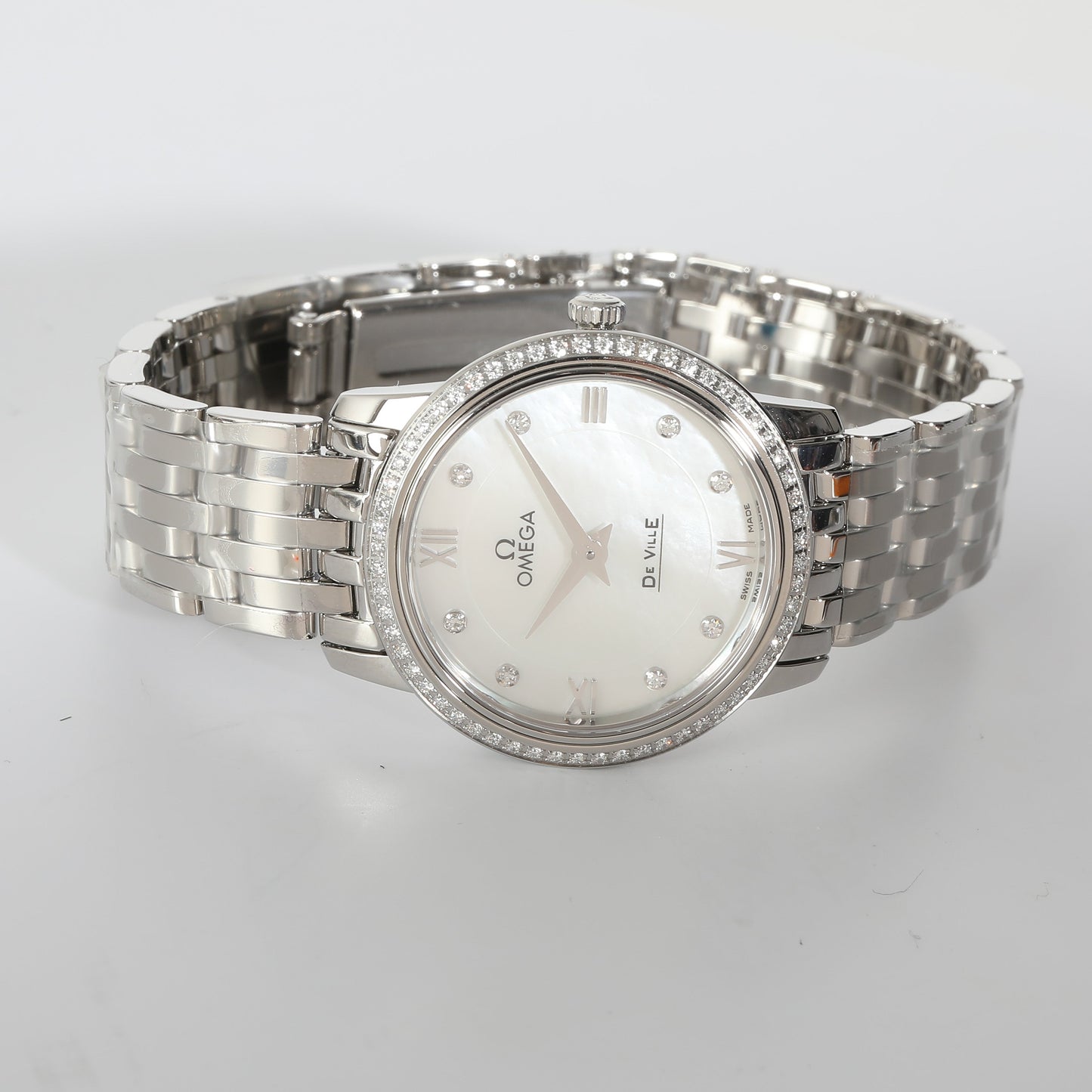 OMEGA DeVille Prestige 424.15.27.60.55.001 Women's Watch in Stainless Steel