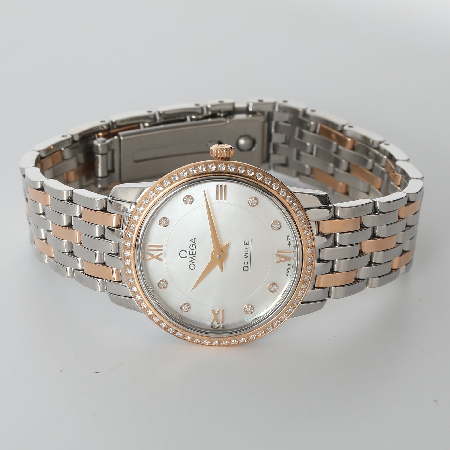 OMEGA DeVille Prestige 424.25.27.60.55.002 Women's Watch in 18kt Stainless Steel