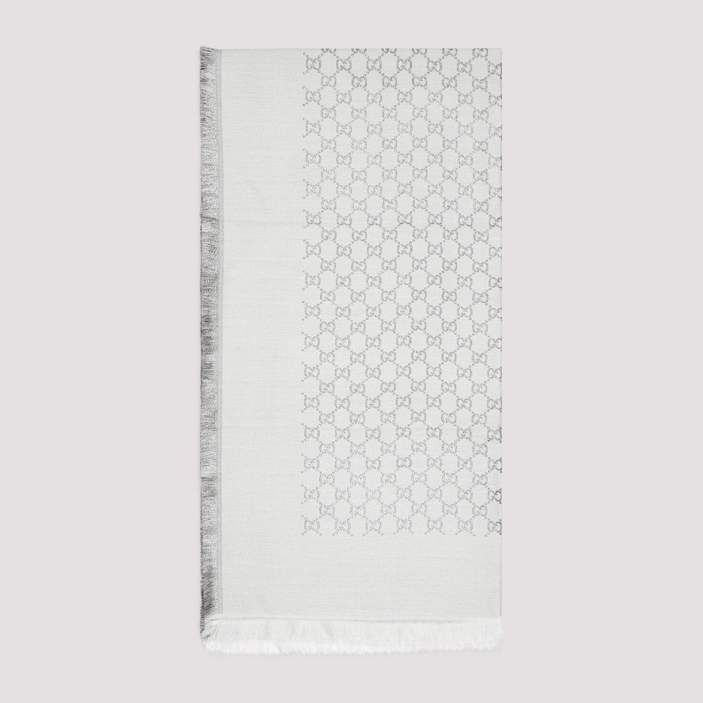 GUCCI GG Leggero Lurex Cashmere Scarf