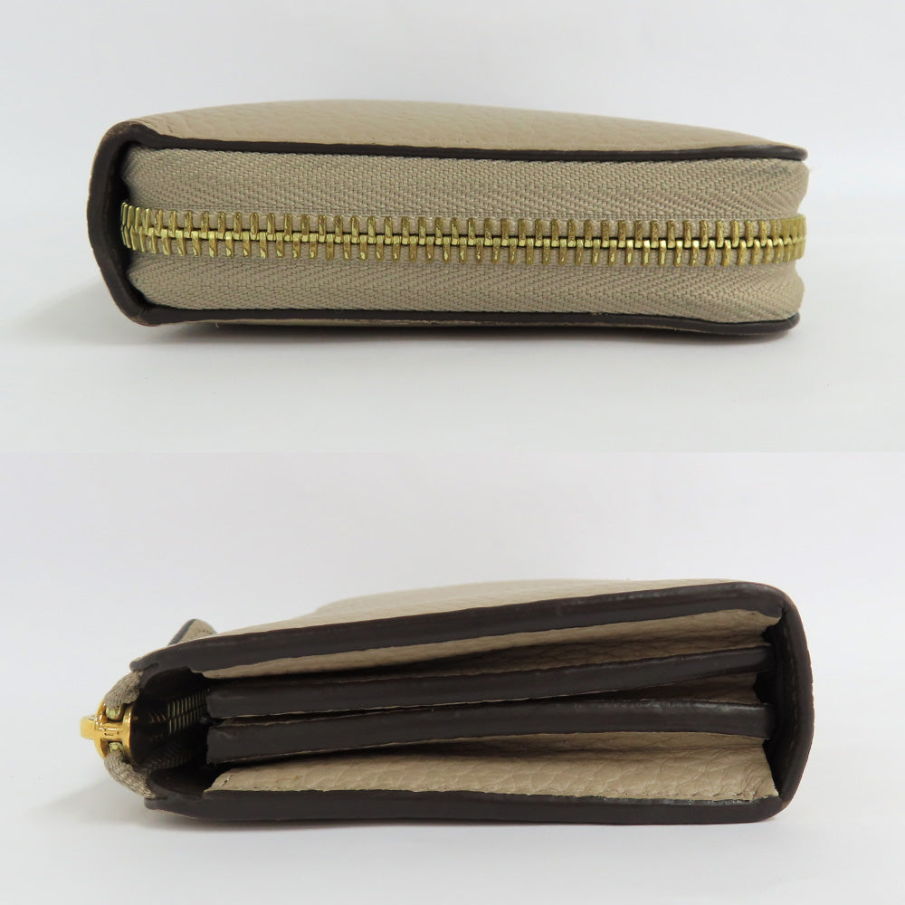 Louis Vuitton Portefolio Comet M63104 Leather Gr Beige G L Word Long Wallet Unisex